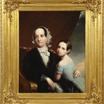 Philadelphia portrait artist John Neagle painted a grandmother and granddaughter in May 1851. The oil on canvas, 36 inches by 28 1/4 inches, has a $7,000-$10,000 estimate. Image courtesy New Orleans Auction Galleries.