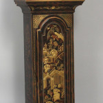 Early 18th-century tall clock with brass by John Fletcher, London, 98 inches in height. Provenance: family of Edward Crowell (1680-1756), est. $20,000-$30,000. Image courtesy Kaminski Auctions.