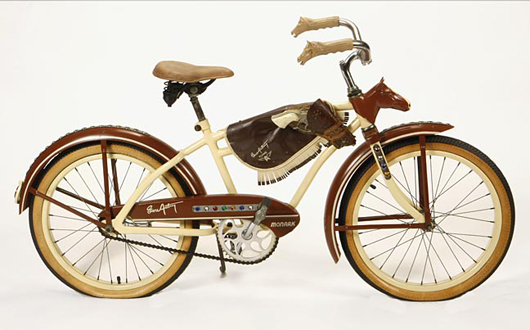Gene Autry bicycle, est. $2,000-$3,000. Image courtesy Kimball M. Sterling.