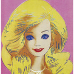 Andy Warhol painted this portrait of Barbie in 1985. It is synthetic polymer paint and silkscreen ink on canvas. Image courtesy of Mattel Inc. and the Children’s Museum of Indianapolis.