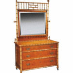 This American dresser was made with faux bamboo in the late 1800s. Neal Auction of New Orleans sold the 78-inch-high piece for $1,722.