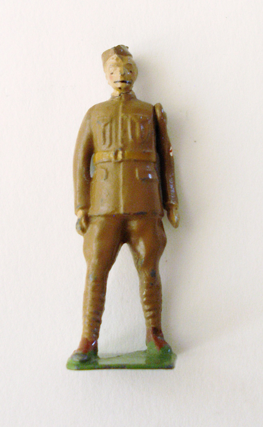 Britains 1938 figure representing a khaki-uniformed World War II medic, $767.