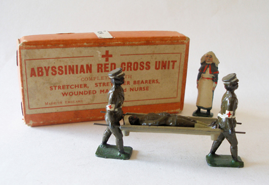 Circa-1934 Johillco Abyssinian Red Cross Unit with original box, $650.