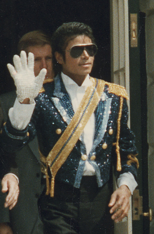 Michael Jackson, on his visit to the White House in 1984. Image courtesy of Wikimedia Commons.