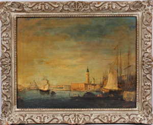 Felix Ziem (1821-1911), Le Palais des Doges, Vue du Le Canal Grande, oil on canvas, 20 inches by 26 inches. Est. $85,000-$125,000. Image courtesy Kaminski Auctions.