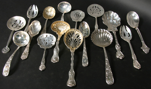 Selection of sterling silver. Image courtesy Kamelot Auctions.