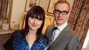 Kathryn Rayward and Mark Hill, stars of the new British TV show Cracking Antiques. Image courtesy BBC Two.