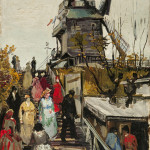 Vincent van Gogh, 'De molen Le blute-fin,' 1886, oil on canvas, 55.2 x 38 cm, Museum de Fundatie, Heino/Wijhe and Zwolle