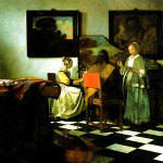 The Concert, c.1658-1660, Johannes Vermeer. Stolen from the Isabella Stewart Gardner Museum on March 18, 1990.