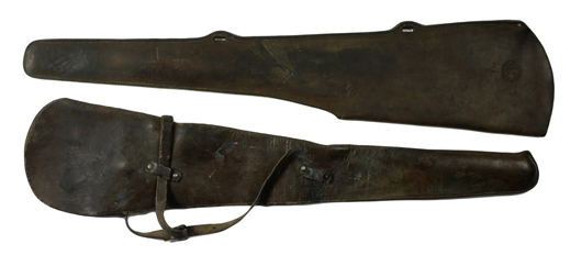 Two rifle scabbards sold as a single lot for $403 in November. Image courtesy Cowan’s Auctions.