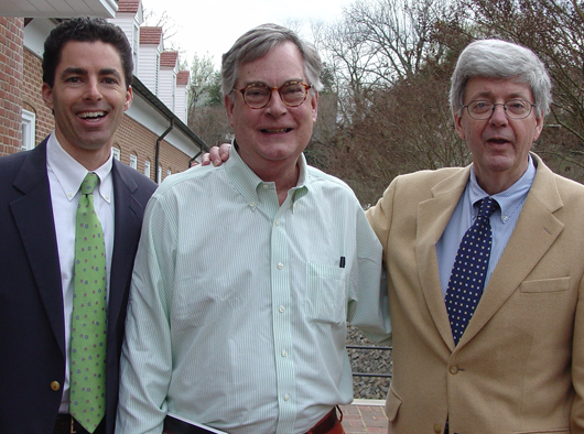 (Left to right): Andrew Brunk, Tom Gray and Robert Brunk at the conclusion of the March 29 sale.