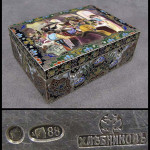 Important 19th-century Russian enameled silver box, signed I.P. Khlebnikov. Courtesy William Jenack Estate Appraisers & Auctioneers.