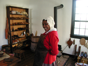 Like the toy museum, the cobbler's shop is part of the Old Salem Museum & Gardens, a restored 18th- and 19th-century North Carolina Moravian community. It is part of The Old Salem Historic District, which is a National Historic Landmark. Image taken by Ike9898 in January 2006. Permission granted to reproduce image through Creative Commons Attribution Share-Alike 3.0 License.