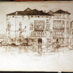 John McNeill Whistler (American, 1834-1903), The Palaces, etching on antique Dutch laid paper, from the First Venice Set. Sold by Creighton-Davis Gallery. Image courtesy of LiveAuctioneers.com Archive and Creighton-Davis Gallery.
