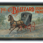 Blizzard Storm Front lithographed tin advertising sign, $4,600.