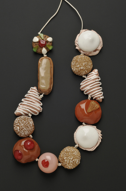 Whimsical couture necklace, Ugo Correani for Karl Lagerfeld, Italy,1990s. Estimate $800-$1,200. Image courtesy of Skinner Inc.