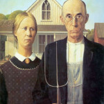 Grant Wood, American Gothic (1930), Art Institute of Chicago. See bottom of article for detailed fair-use rationale.
