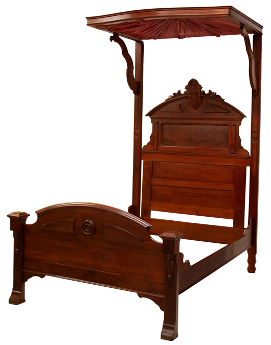 American half-tester bed. Austin Auction Gallery image.