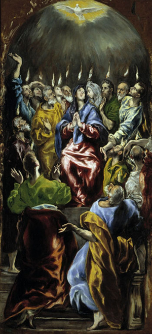 El Greco, Pentecost, circa 1600, Museo Nacional del Prado, Madrid.