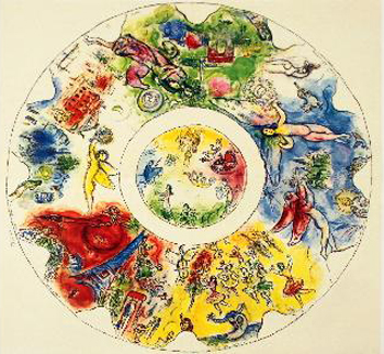 1965 Chagall Paris Opera Ceiling Lithograph  Est. $525-$700 . Photo courtesy of  Universal Live