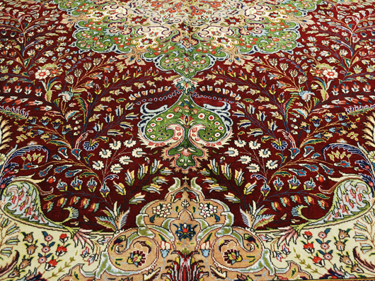 Tabriz rug, northwest Persia, lot 58; estimate: $3,000-$4,000. Image courtesy of Morton Kuehnert Auctioneers & Appraisers.