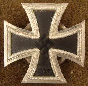 Originating in Prussia in 1813, the Iron Cross later became a military decoration of Germany. This example is an original Nazi Iron Cross 1st Class awarded in 1939. It has a $500-$700 estimate. Image courtesy of Universal Live.