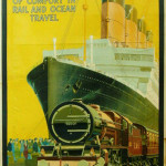 'Anon LMS Express & Cunard Liner Royal Scot,' original poster printed for the LMS by Thos. Forman, 40 3/4 inches by 25 1/4 inches, $750-$1,050. Image courtesy Onslow Auctioneers.