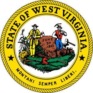 Official Seal of the State of West Virginia.