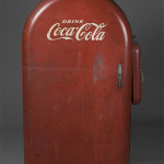 This Jacobs model 35 Coca-Cola vending machine has the manufacturer’s distinctive mailbox shape. Image courtesy of Midwest Auction Galleries Inc., Lapeer, Mich., and LiveAuctioneers archive.
