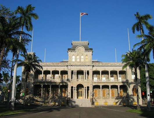 Iolani Palace, Honolulu, Hawaii.