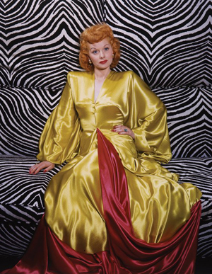 Lucille Ball in a glamorous pose, from a selection of seven negatives and one glossy proof print from the I Love Lucy show auctioned on April 30, 2009 by Profiles in History of Calabasas Hills, California. Image courtesy of LiveAuctioneers.com Archive and Profiles in History.
