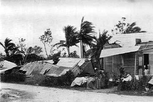 The 1899 San Ciriaco hurricane devastated Puerto Rico, as seen in this Library of Congress photo, then turned toward the Outer Banks of North Carolina, where it left a path of destruction. Photos donated to the Outer Banks History Center document the storm's aftermath from a North Carolina vantage point.