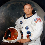 1969 photographic portrait of American Astronaut Neil Armstrong, commander of the Apollo 11 Lunar Landing Mission. NASA image.