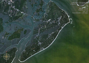 This NASA satellite image taken during the World Wind project, Jan. 31, 2007, provides an excellent view of Hilton Head Island, S.C., where the space debris was discovered after washing ashore.