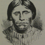 Captain Jack, Native American involved in the Modoc Wars. Public domain image from the book Oregon: Her History, Her Great Men, Her Literature, by John B. Horner, first copyright 1919.