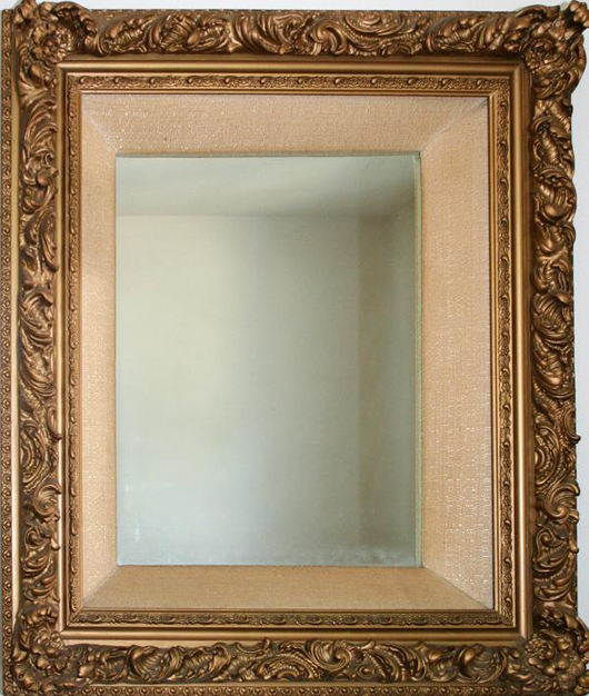 Mirrors are classic pieces that reflect light and create the illusion of a larger space. DuMouchelles auction house is offering a gilt wood and gesso framed wall mirror in its Aug. 13 auction, with an opening bid of $70. Image courtesy LiveAuctioneers.com and DuMouchelles.