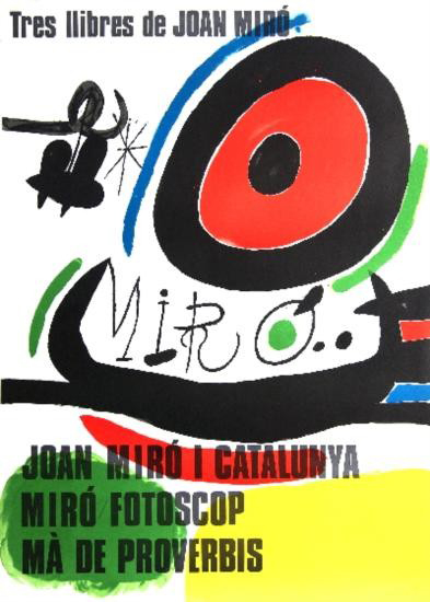 This 1970 lithograph poster was produced for the presentation of a book on Joan Miro’s  works. Published by Ediciones Poligrafa, S.A., Barcelona, the 30-inch by 22-inch litho is from an edition of 2000 and has an estimate of  $375-$525. Image courtesy of Universal Live.