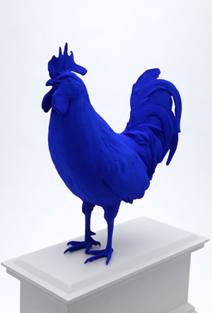Katharina Fritsch, Cock, model of proposed sculpture of cockerel in ultramarine blue. Image courtesy of the artist and Greater London Authority. All rights reserved.