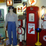 Some of us can remember when a uniformed attendant pumped our gas. Can you? This display idea was seen in Eric Glickman’s booth at the Aug. 7-8 West Palm Beach Antiques Festival.