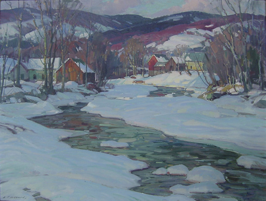 A.T. Hibbard, Late Sun, oil on canvas, 36 by 28 inches, est. $15,000-$25,000. John W. Coker Auctions image.