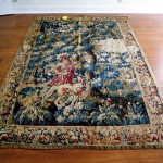 The top lot of the sale was this late 17th- or early 18th-century tapestry in fine condition. It sold for $4,884. Image courtesy of Specialists of the South Inc.