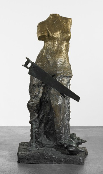 Jim Dine, ‘Venus with Tools and Shell,’ USA, 1983, cast bronze, 62 1/2 inches high by 32 inches wide, no. 3 from the edition of 6, est. $50,000-$70,000. Image courtesy of Wright.