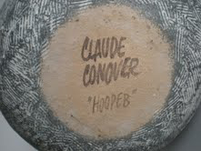 Claude Conover regularly signed and titled his pieces in slip on the base. Image courtesy of Rachel Davis Auctions.
