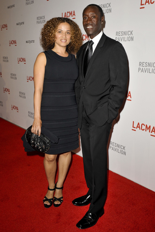 Brigid Coulter and Don Cheadle. Photo by Patrick McMullan Company, courtesy of LACMA.