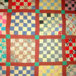 Approximately 16 handmade quilts, including this nice checkerboard square example, will be sold. Image courtesy of Specialists of the South Inc.