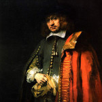 Rembrandt van Rijn (Dutch, 1606-1669), Portrait of Jan Six, 1654, oil on canvas. Courtesy The Yorck Project.