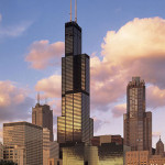 Willis Tower (formerly Sears Tower), Chicago. Photo taken in 1998 by Soakologist.