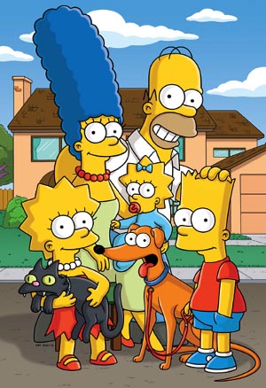 Illustration of The Simpsons family, fair use of low-resolution image. Copyright 2009 20th Century Fox Film Corp.