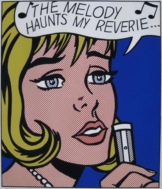 Roy Lichtenstein (American 1923-1997) - ‘Reverie’ - (Corlett 38) - silkscreen in colors, 1965, signed and numbered 59/200 in pencil, 26 13/16 inches x 22 3/4 inches, est. $100,000-$150,000. Image courtesy of Rachel Davis Fine Arts.
