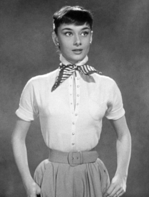 Audrey Hepburn as she appeared in a screen test for the movie ‘Roman Holiday.’ Image courtesy of Wikimedia Commons.
